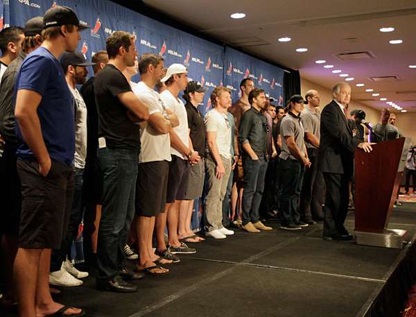 NNHL players and Donald Fehr